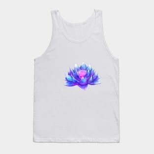 Lotus Crystal Flower Tank Top